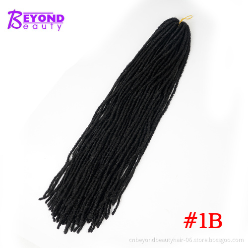 18inch Sister Locs Goddess Locs Full Handmade Dreadlocks Extension 26 strands Ombre Blonde Micro Faux locs Crochet Braids